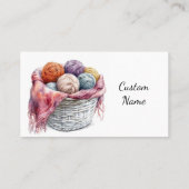 Carte De Visite Cours tricot et Crochet instructeur ou affaires (Dos)