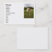 Carte De Visite Course, (Devant / Derrière)