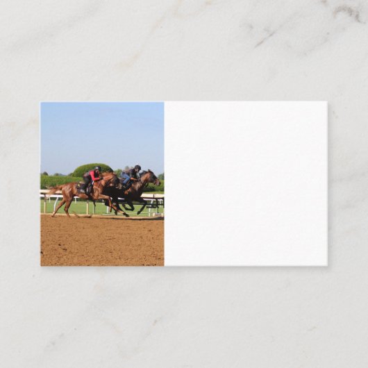 Carte De Visite Course à cheval (Devant)