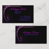 Carte De Visite Course artistique de fractale (Devant / Derrière)