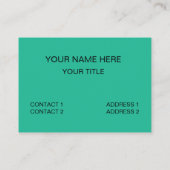 Carte De Visite Course automobile Sportscar (Dos)