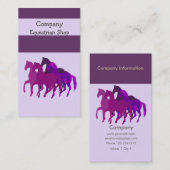 Carte De Visite Course de chevaux (Devant / Derrière)
