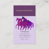 Carte De Visite Course de chevaux (Dos)