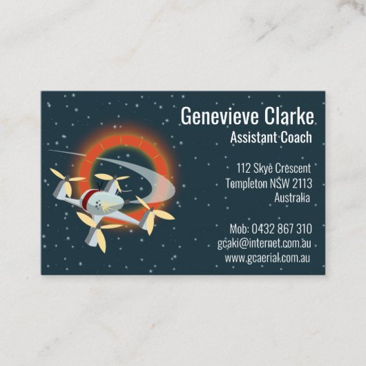 Carte De Visite Course de drones (Devant)