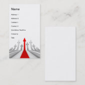 Carte De Visite Course de flèches au succès se dirigeant vers le (Devant / Derrière)