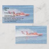 Carte De Visite Course en bateau (Devant / Derrière)