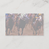 Carte De Visite Course hippique (Dos)