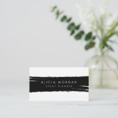 Carte De Visite Course noire de brosse (Debout devant)