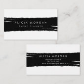 Carte De Visite Course noire de brosse (Devant / Derrière)