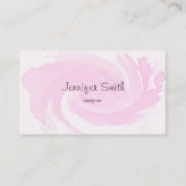 Carte De Visite Courses de brosse de rose d'aquarelle (Devant)