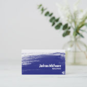 Carte De Visite Courses de peinture - bleu (Debout devant)