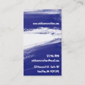 Carte De Visite Courses de peinture - bleu (Dos)