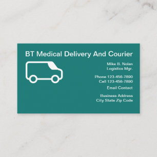 Carte De Visite Coursier de livraison médicale