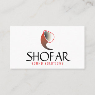 Carte De Visite Court Shofar (rouge)