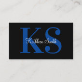 Carte De Visite Courtier d'assurance Monogram Classy (Devant)