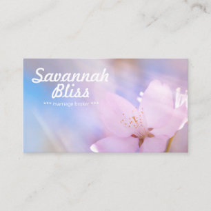 Carte De Visite Courtier de mariage rose personnalisable