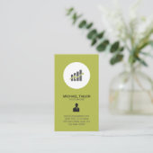 Carte De Visite Courtier en actions (Debout devant)