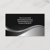 Carte De Visite Courtier en actions | Finance | Graphique Stock or (Dos)