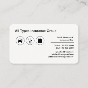 Carte De Visite Courtier en assurances Agence multibranche