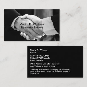 Carte De Visite Courtier en entreprises et marketing de réseau