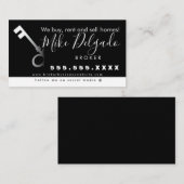 Carte De Visite Courtier en ventes clés de maisons à dégradé (Devant / Derrière)