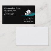 Carte De Visite Courtier Et Agent Immobiliers Modernes (Devant / Derrière)