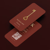 Carte De Visite Courtier hypothécaire Realtor Elegant Dark Terraco