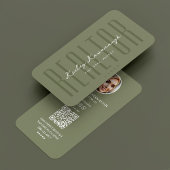 Carte De Visite Courtier hypothécaire Sage Realtor Photo moderne