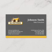 Carte De Visite Courtier immobilier Agent immobilier - Style moder (Dos)