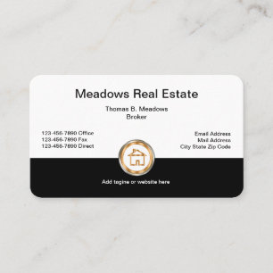 Carte De Visite Courtier immobilier classe