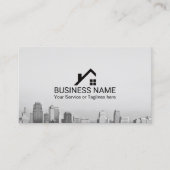 Carte De Visite Courtier immobilier Modern City Skyline (Devant)