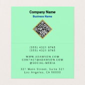 Carte De Visite Courtier immobilier moderne (QR Code) Accueil Cour (Intérieur déplié)