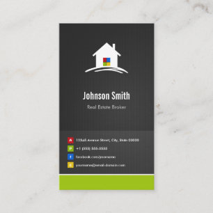 Carte De Visite Courtier immobilier - Premium Creative Innovative
