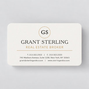 Carte De Visite Courtier immobilier professionnel