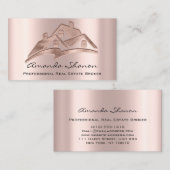 Carte De Visite Courtier immobilier professionnel Agent Blush Hous (Devant / Derrière)