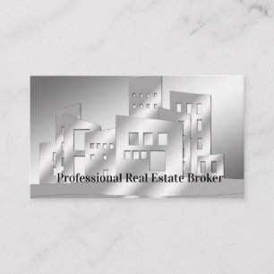 Carte De Visite Courtier immobilier professionnel argent affaires