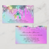 Carte De Visite Courtier immobilier professionnel Holographique ro (Devant / Derrière)