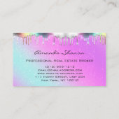 Carte De Visite Courtier immobilier professionnel Holographique ro (Dos)