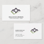 Carte De Visite Courtiers immobiliers | Propriété (Devant / Derrière)