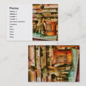 Carte De Visite Cousant - les approvisionnements pour l'ouvrière (Devant / Derrière)