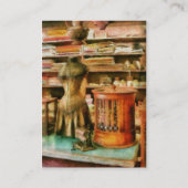 Carte De Visite Cousant - les approvisionnements pour l'ouvrière (Dos)