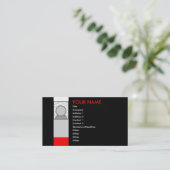 Carte De Visite coussin à motifs : (Debout devant)