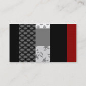 Carte De Visite coussin à motifs : (Dos)