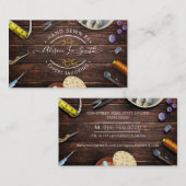 Carte de visite cousu main (Devant / Derrière)