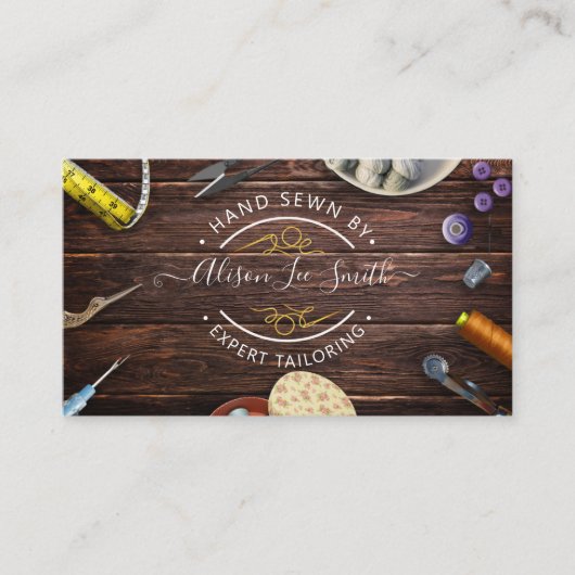 Carte de visite cousu main (Devant)