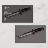 Carte De Visite Couteau de chasse (Devant / Derrière)