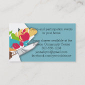 Carte De Visite Couteau de nourriture de restauration de chef de (Dos)