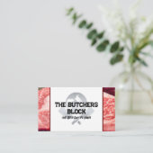 Carte De Visite Couteau des bouchers | Steaks de boeuf (Debout devant)