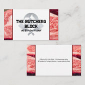Carte De Visite Couteau des bouchers | Steaks de boeuf (Devant / Derrière)