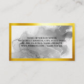 Carte De Visite Couteau d'or et Whisk | Bordure or (Dos)